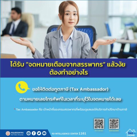 ได้รับจดหมายเตือนจากสรรพากรแล้วต้องทำอย่างไร