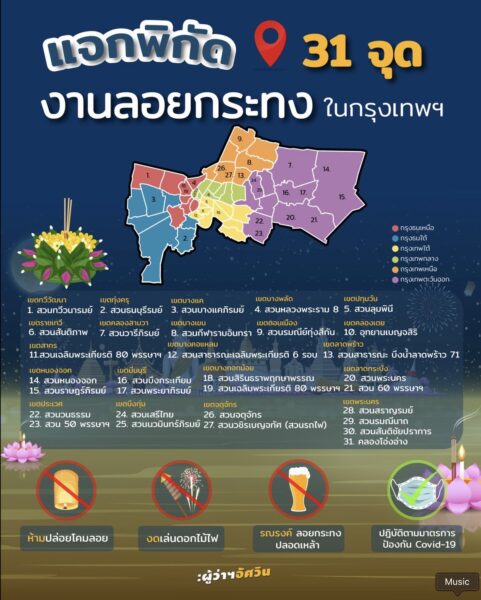 ลอยกระทง 2564 ใน กทม. มีที่ไหนบ้าง ?
