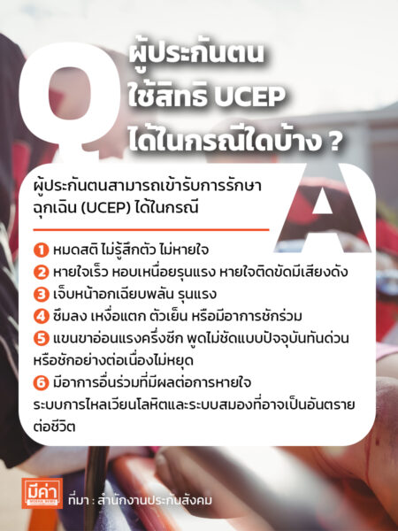 ผู้ประกันตนใช้สิทธิ UCEP ได้ในกรณีใดบ้าง ?