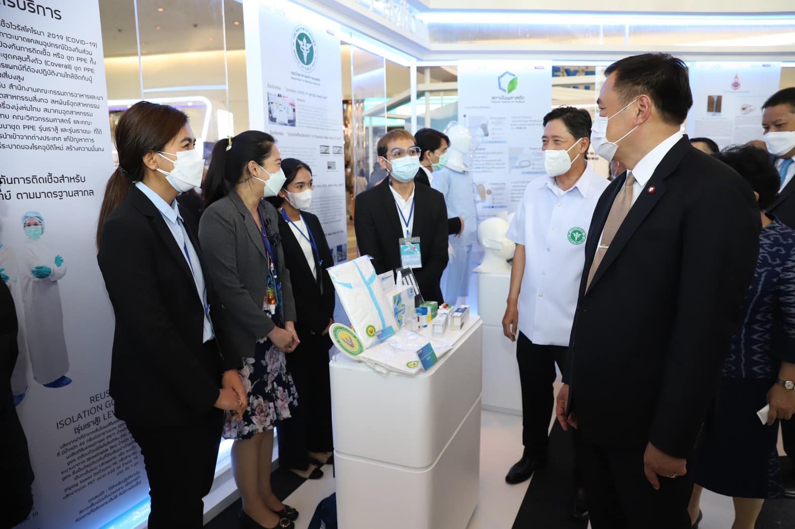 วศ.นำผลงานชุด PPE จัดแสดงในงาน Thailand International Health Expo 2022 มหกรรมแสดงศักยภาพด้านการแพทย์และสาธารณสุขของไทย