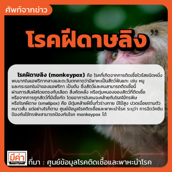 โรคฝีดาษลิง