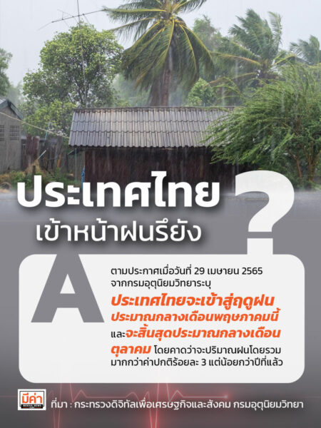 ประเทศไทยเข้าหน้าฝนรึยัง