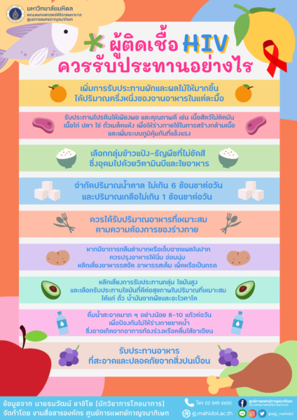 อาหารสำหรับผู้ติดเชื้อเอชไอวี