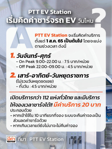 เริ่มคิดค่าชาร์จ ptt station