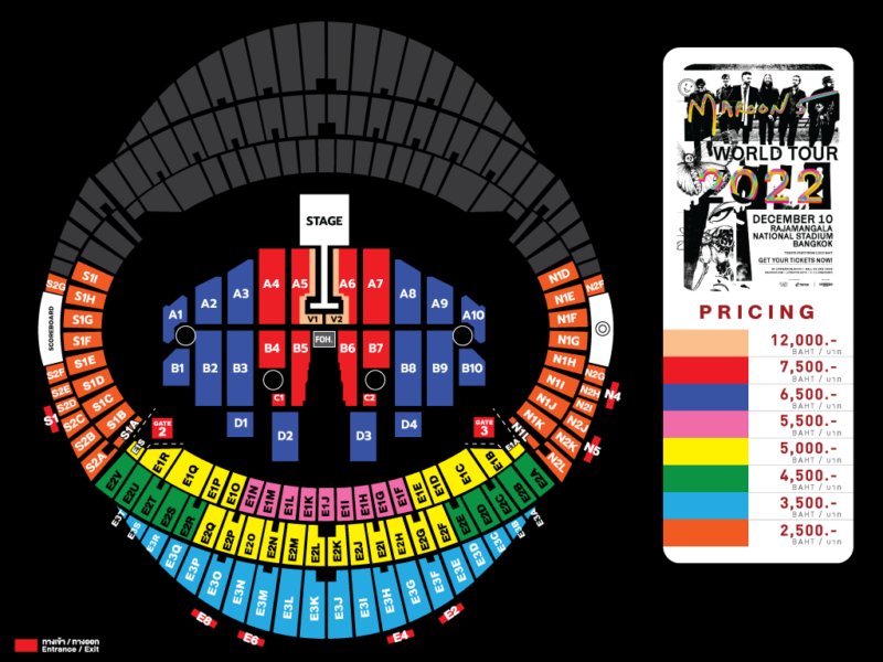maroon 5 world tour 2022