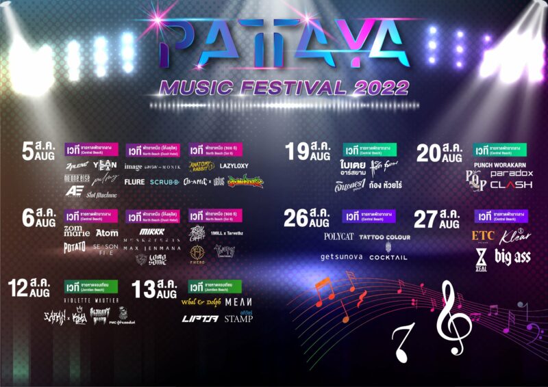 ศิลปิน pattaya music festival