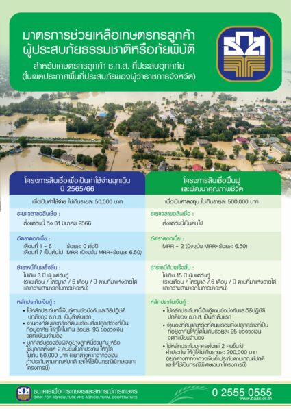 ธกส ปล่อยสินเชื่อ
