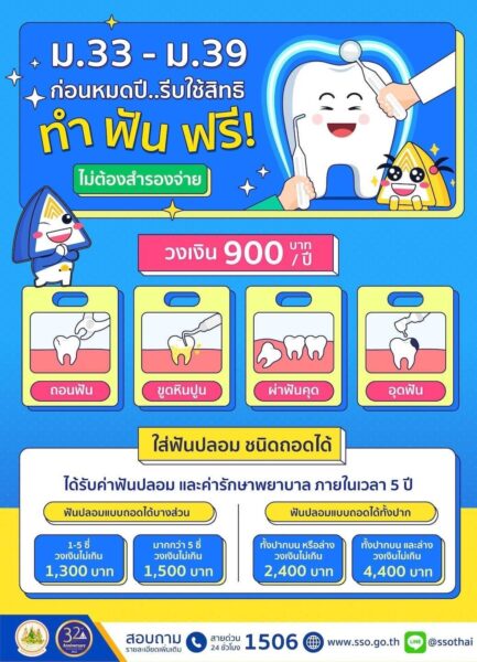 How to ทำฟันฟรี สิทธิประกันสังคม