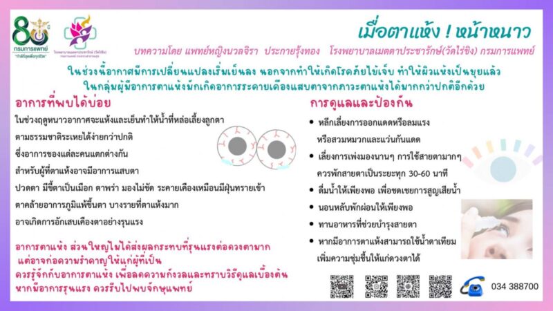 อาการตาแห้ง ป้องกันได้