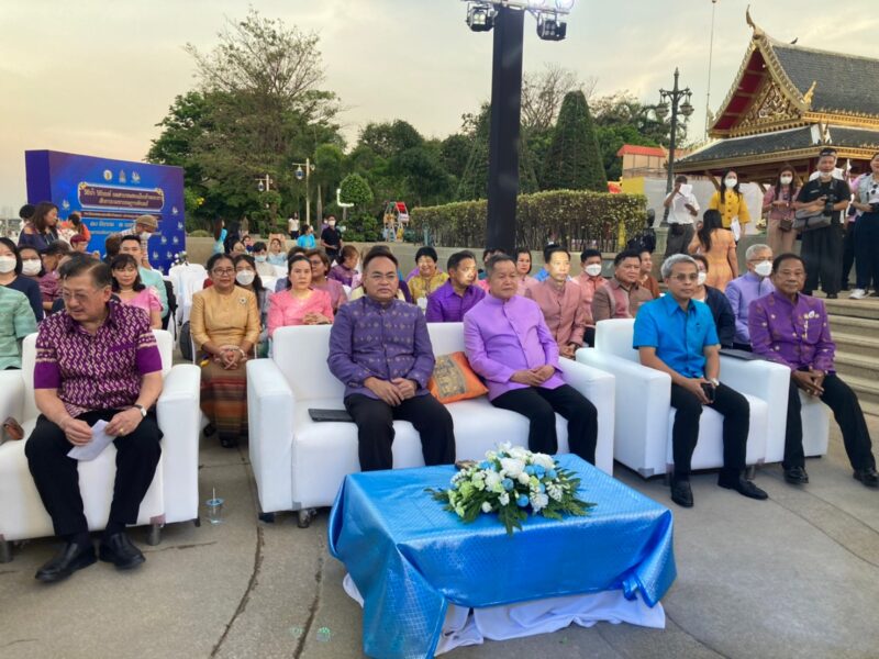 งานแถลงข่าวงานวัฒนธรรมสองฝั่งเจ้าพระยา มหาเจษฎาบดินทร์ ประจำปี 2566 “วิถีน้ำ วิถีนนท์ ยลสายชล สองฝั่งเจ้าพระยา สักการะมหาเจษฎาบดินทร์”