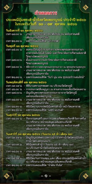 ประเพณีอุ้มพระดำน้ำจังหวัดเพชรบูรณ์ ปี 2566