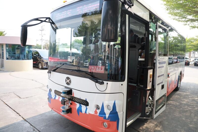 รถบัสไฟฟ้าไร้คนขับ อยุธยา เปิดให้บริการถึงวันไหน จุดจอดรถ ขึ้นที่ไหน