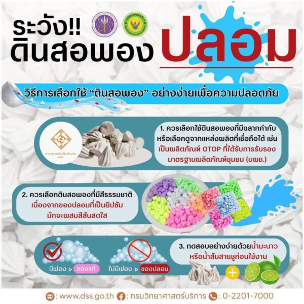 รัฐมนตรี “ศุภมาส” ห่วงใยประชาชนช่วงเทศกาลสงกรานต์ แนะให้ใช้ “ดินสอพอง” ที่มีมาตรฐาน เพื่อความปลอดภัย หลัง วศ.อว. ตรวจพบกว่าร้อยละ 42.6 ปลอม เสี่ยงอันตราย