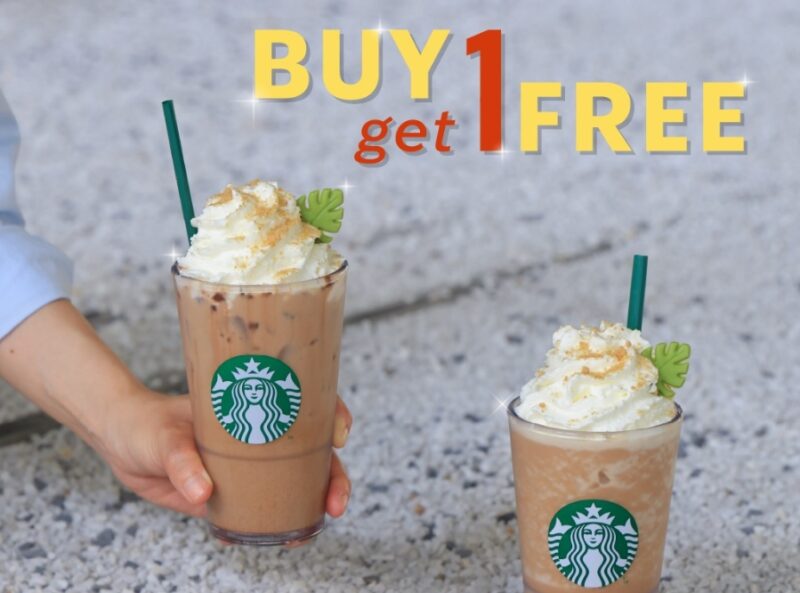 Starbucks 1 แถม 1 วันที่ 27 พ.ค. – 3 มิ.ย. 67
