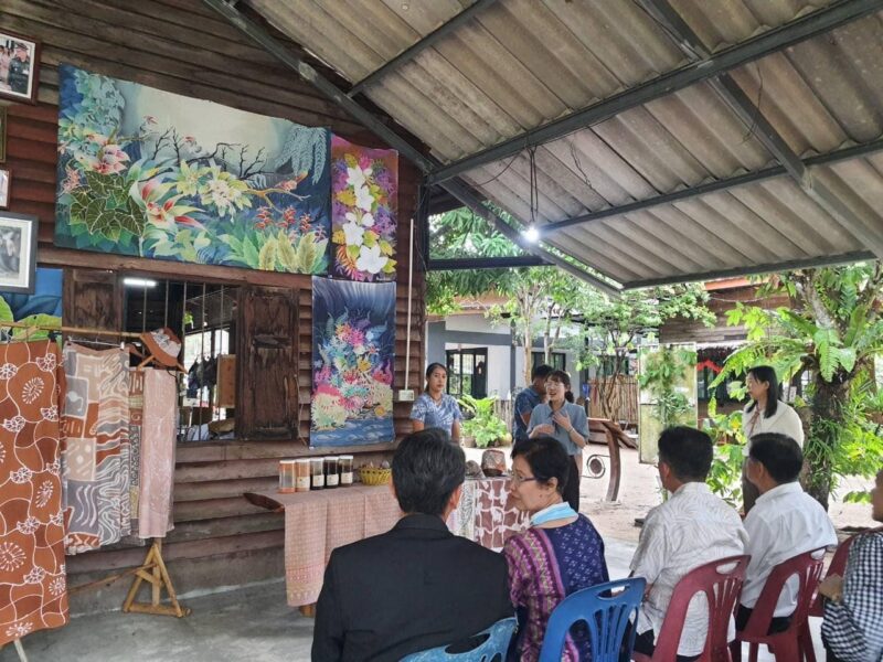 กรมวิทย์ฯ บริการ ต้อนรับ คณะกรรมการตรวจสอบและประเมินผล กระทรวง อว. ลงพื้นที่ติดตามผลการดำเนินงานโครงการพัฒนาผลิตภัณฑ์สินค้าชุมชน ณ จังหวัดสตูล