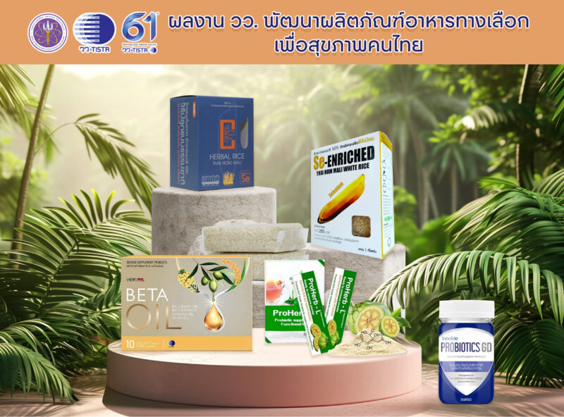 วว. พัฒนาผลิตภัณฑ์อาหารทางเลือก…เพื่อสุขภาพคนไทยตอบโจทย์ตลาด ร่วมบริหารจัดการคาร์บอนเครดิต