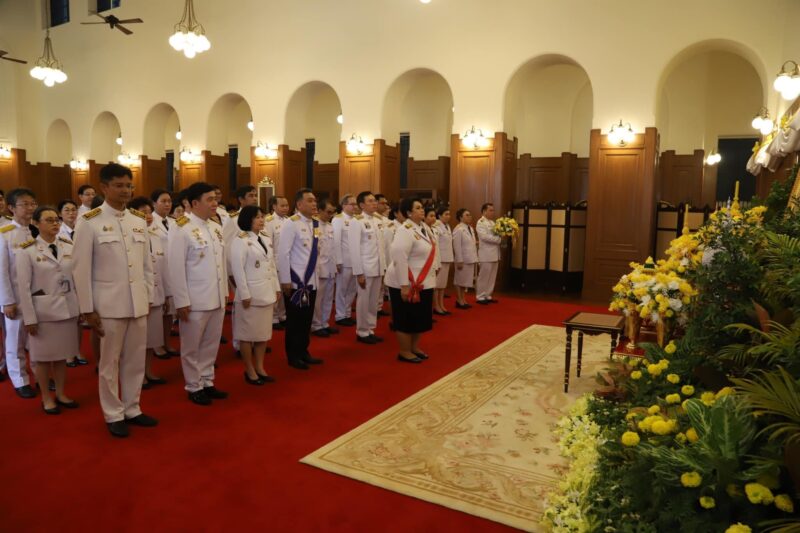 กรมวิทย์ฯ บริการ ร่วมพิธีทำบุญตักบาตรพระสงฆ์ ถวายสัตย์ปฏิญาณ พร้อมลงนามถวายพระพร เนื่องในโอกาสวันเฉลิมพระชนมพรรษาพระบาทสมเด็จพระเจ้าอยู่หัว 28 กรกฎาคม 2567