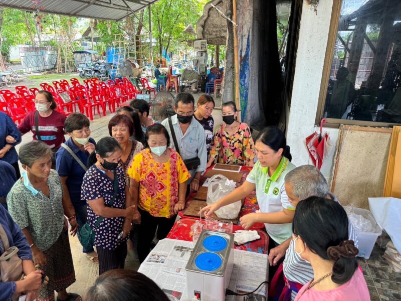 กรมวิทย์ฯบริการ ลงพื้นที่จังหวัดเชียงใหม่ จัดฝึกอบรมเชิงปฏิบัติการหลักสูตร “การผลิตแผ่นตกแต่งภายในอาคารด้วยเส้นใยจากกาบมะพร้าว” สร้างรายได้แก่ชุมชน เพิ่มมูลค่าให้วัสดุเหลือทิ้งทางการเกษตร