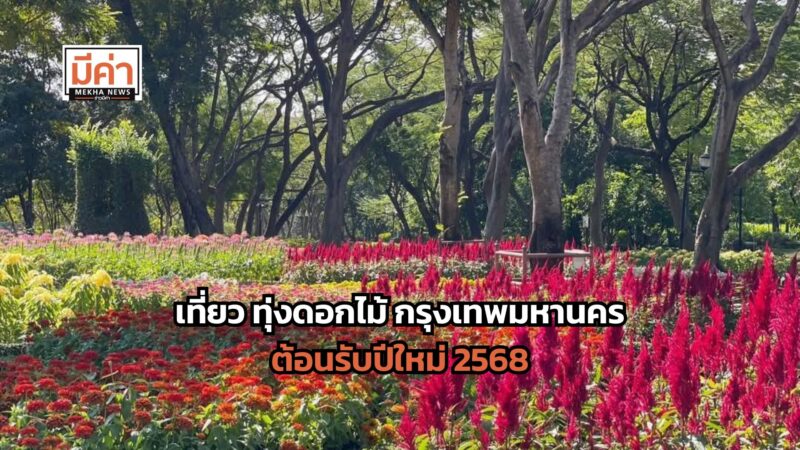 เที่ยว ทุ่งดอกไม้ กรุงเทพมหานคร ต้อนรับปีใหม่ 2568