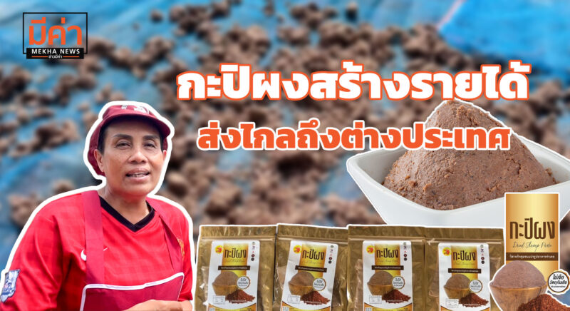 แปรรูป “กะปิขัดน้ำ” เป็น “กะปิผง” ส่งออกต่างประเทศ
