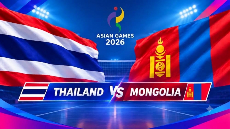 LIVE ลิงค์ดูถ่ายทอดสดสด วอลเลย์บอลหญิงไทย vs มองโกเลีย ประเดิมเอเชียนเกมส์ 2026