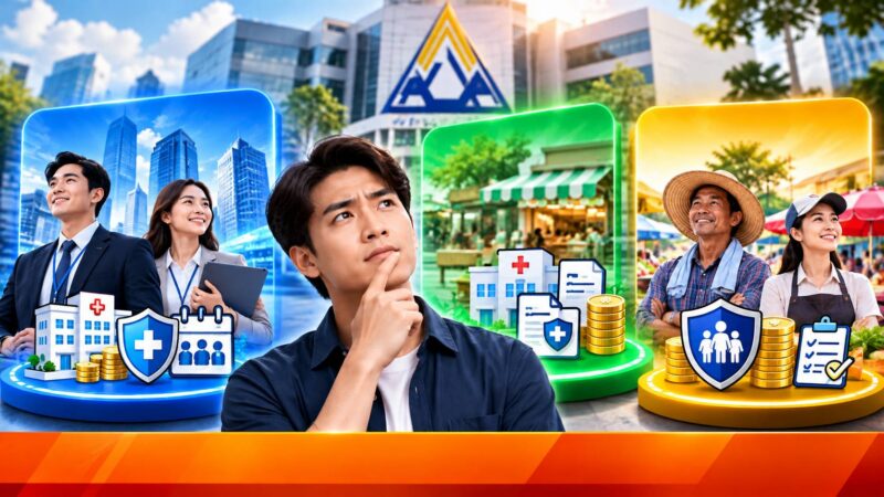 ประกันสังคม ม.33 ม.39 ม.40 ต่างกันอย่างไร เทียบชัด เลือกแบบไหนคุ้มสุด