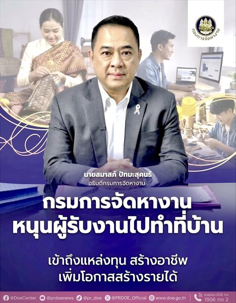 นายสมาสภ์ ปัทมะสุคนธ์ อธิบดีกรมการจัดหางาน